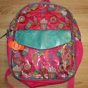 Full Size Backpack Clear Sweet Treats School Bag